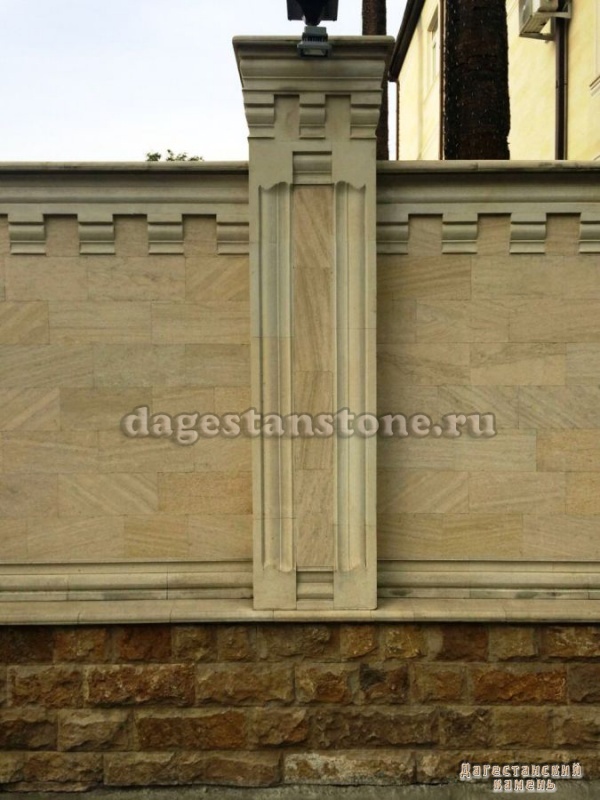 Забор, ограждение из дагестанского камня...154
